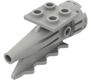 LEGO Light Gray Rocket Engine with 2 x 2 Plate (4746)