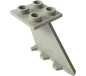 LEGO Light Gray Rudder 2 x 2 x 4 with Plate (3479)