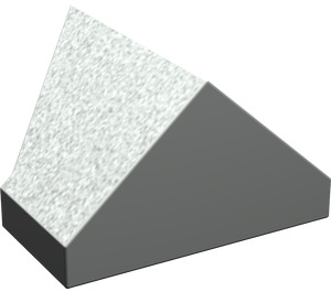 LEGO Light Gray Slope 1 x 2 (45°) Double / Inverted with Inside Stud Holder (3049)