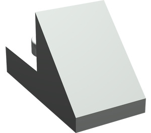 LEGO Light Gray Slope 1 x 2 (45°) with Plate (15672 / 92946)