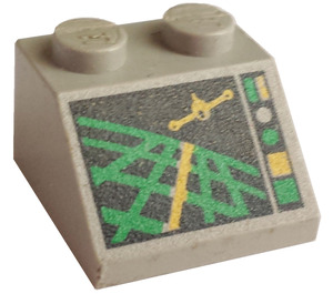 LEGO Lichtgrijs Helling 2 x 2 (45°) met Aircraft Radar Control (3039)