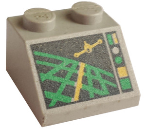 LEGO Světle šedá Sklon 2 x 2 (45°) s Aircraft Radar Control (3039 / 81796)