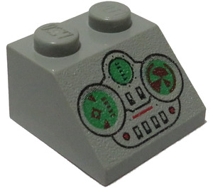 LEGO Lichtgrijs Helling 2 x 2 (45°) met Naboo Fighter Control (3039)