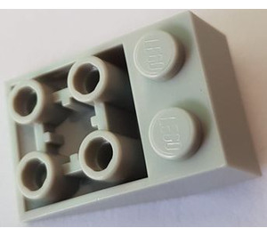 LEGO Light Gray Slope 2 x 3 (25°) Inverted with Connections between Studs (2752 / 3747)