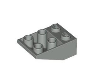 레고 라이트 그레이 경사 2 x 3 (25°) 거꾸로 스터드 사이 연결 없음 (3747)