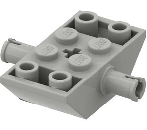 LEGO Lichtgrijs Helling 2 x 4 (45°) Dubbele Omgekeerd met Pins (15647 / 30390)