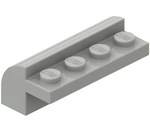 LEGO Lichtgrijs Helling 2 x 4 x 1.3 Gebogen (6081)