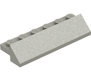 LEGO Light Gray Slope 2 x 6 x 0.7 (45°) (2875)