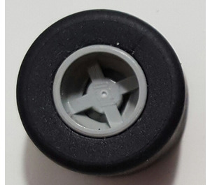 LEGO Light Gray Small Wheel With Slick Tyre (Round Hole)