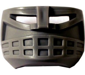 LEGO Light Gray Sports Hockey Mask with Eyeholes and Teeth Protector with Waffle Texture