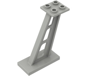 LEGO Lysegrå Support 2 x 4 x 5 Stanchion Inclined med tykke støtter (4476)