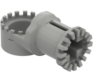 LEGO Lichtgrijs Technic Connector Toggle Joint met tanden en gleuf (4273)