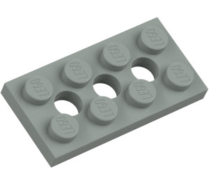 LEGO Grigio chiaro Technic Piastra 2 x 4 con Fori (3709)