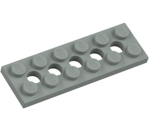 LEGO Lichtgrijs Technic Plaat 2 x 6 met Gaten (32001)