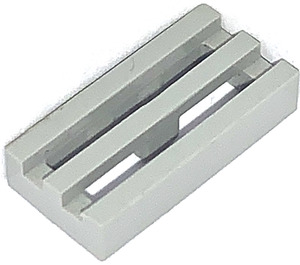LEGO Light Gray Tile 1 x 2 Grille (with Bottom Groove) (2412 / 30244)