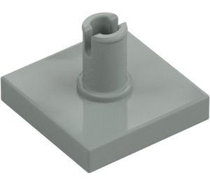 LEGO Light Gray Tile 2 x 2 with Vertical Pin (2460 / 49153)