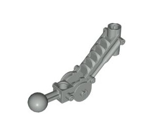 LEGO Light Gray Toa Arm 5 x 7 Bent with Ball Joint and Axle Joiner (32476)