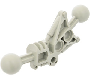 LEGO Light Gray Toa Leg 1 x 7 with 2 Ball Joints 30 Degrees (32482)