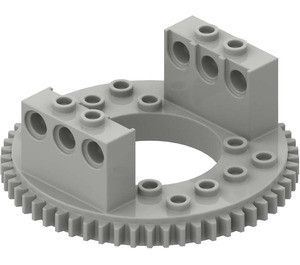 LEGO Light Gray Top for Turntable with Technic Bricks Attached (2855)