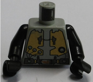 LEGO Hellgrau Torso mit Gold Plates, Wires und Gürtel Dekoration (973)