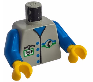 LEGO Gris claro Town Torso (973 / 73403)