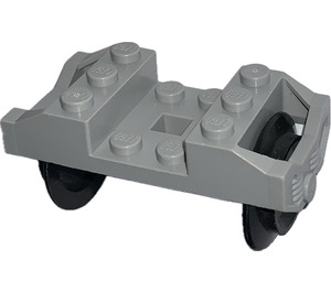 LEGO Grigio chiaro Treno Ruota Supporto con Ruote (9V) (2878 / 74784)