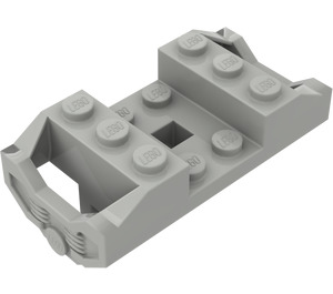 LEGO Hellgrau Zug Rad Halter ohne Pin Schlitze (2878)