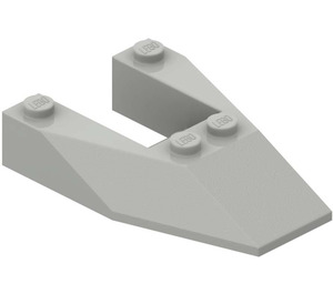 LEGO Light Gray Wedge 6 x 4 Cutout without Stud Notches (6153)