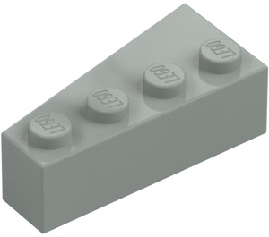 LEGO Grigio chiaro Cuneo Mattoncino 2 x 4 Destra (41767)