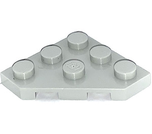 LEGO Light Gray Wedge Plate 3 x 3 Corner (2450)