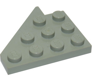 LEGO Gris clair Coin assiette 4 x 4 Aile Droite (3935)