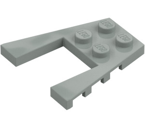 LEGO Lichtgrijs Wig Plaat 4 x 4 met 2 x 2 Uitsparing (41822 / 43719)