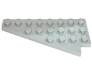 LEGO Lichtgrijs Wig Plaat 4 x 8 Vleugel Links met onderkant noppenuitsparing (3933 / 45174)