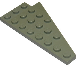 LEGO Light Gray Wedge Plate 4 x 8 Wing Left without Stud Notch