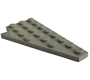 LEGO Light Gray Wedge Plate 4 x 8 Wing Right without Stud Notches