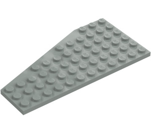 LEGO Gris Clair Pièce de monnaie assiette 6 x 12 Aile Droite (30356)