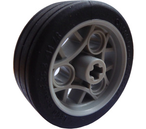 LEGO Light Gray Wheel Ø36.8 x 14 ZR with Black Tire (47481)