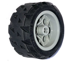 LEGO Light Gray Wheel Rim Ø30 x 20 with 3 Pin Holes with Offroad Tyre 43,2 X 22