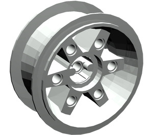 LEGO Light Gray Wheel Rim Ø81.6 x 34 ZR with Six Spokes (2998)