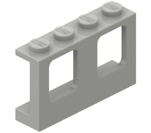 LEGO Lichtgrijs Raamkozijn 1 x 4 x 2 met volle noppen (4863)