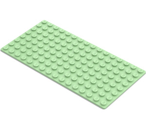LEGO Lichtgroen Grondplaat 8 x 16 (3865)