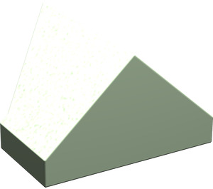 LEGO Light Green Slope 1 x 2 (45°) Double / Inverted with Open Bottom (3049)