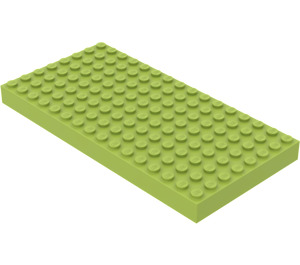 LEGO Licht Limoen Steen 8 x 16 (4204 / 44041)