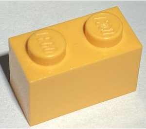 LEGO Light Orange Brick 1 x 2 with Bottom Tube (3004 / 93792)