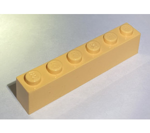 LEGO Light Orange Brick 1 x 6 (3009)