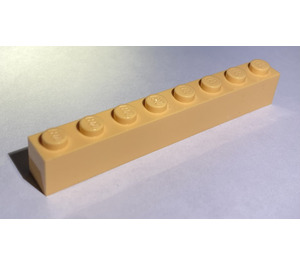LEGO Light Orange Brick 1 x 8 (3008)