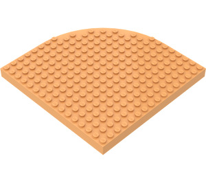 LEGO Orange clair Brique 16 x 16 Rond Coin (33230)