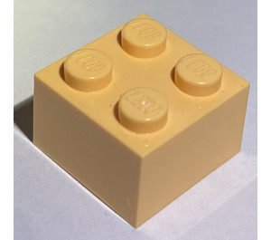 LEGO Lys orange Klods 2 x 2 (3003 / 6223)