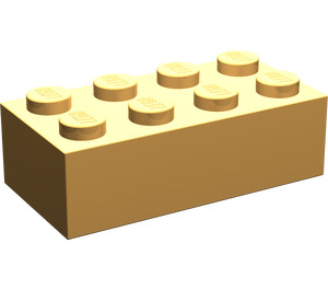 LEGO Lichtoranje Steen 2 x 4 (3001 / 72841)
