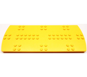 LEGO Lichtoranje Scala Tegel 8 x 20 x 2/3 Ronde Ends en Studs